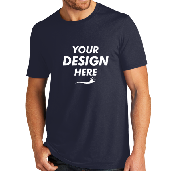 AllMade Unisex Organic Cotton Tee, Night Sky Navy, Front view, Mockup