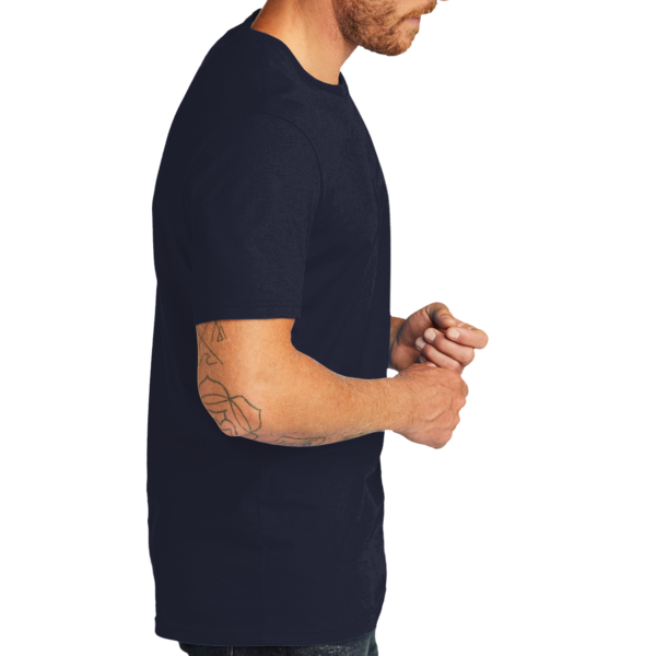 AllMade Unisex Organic Cotton Tee, Night Sky Navy, Right Sleeve view