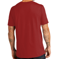 AllMade Unisex Organic Cotton Tee, Revolution Red, Back view