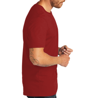 AllMade Unisex Organic Cotton Tee, Revolution Red, Right Sleeve view