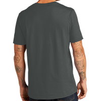 AllMade Unisex Organic Cotton Tee, Terrain Grey, Back view
