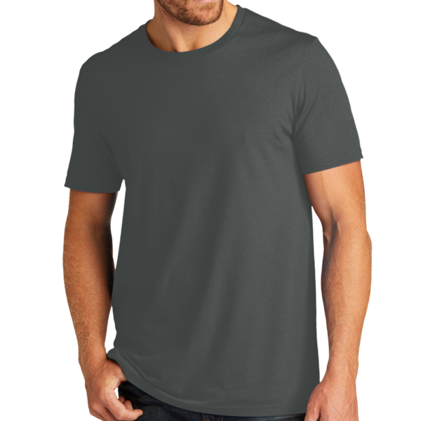 AllMade Unisex Organic Cotton Tee, Terrain Grey, Front view