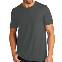 AllMade Unisex Organic Cotton Tee, Terrain Grey, Front view