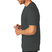 AllMade Unisex Organic Cotton Tee, Terrain Grey, Left Sleeve view