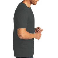 AllMade Unisex Organic Cotton Tee, Terrain Grey, Right Sleeve view