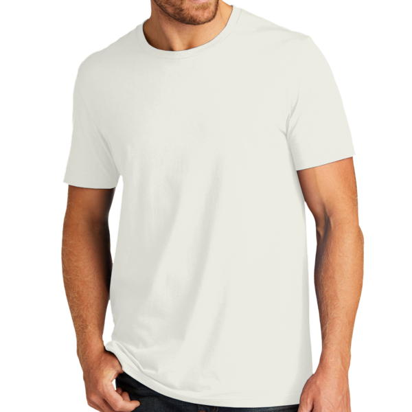 AllMade Unisex Organic Cotton Tee, White Sand, Front view