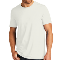 AllMade Unisex Organic Cotton Tee, White Sand, Front view