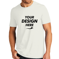 AllMade Unisex Organic Cotton Tee, White Sand, Front view, Mockup