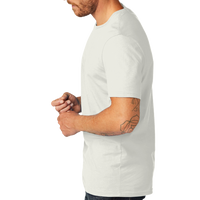 AllMade Unisex Organic Cotton Tee, White Sand, Left Sleeve view
