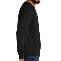 AllMade Unisex Organic French Terry Crewneck Sweatshirt, Deep Black, Right Sleeve view