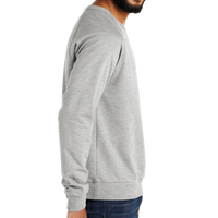 AllMade Unisex Organic French Terry Crewneck Sweatshirt, Granite Grey Heather, Right Sleeve view