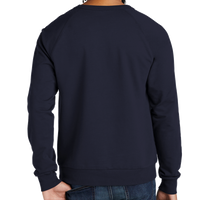 AllMade Unisex Organic French Terry Crewneck Sweatshirt, Night Sky Navy, Back view