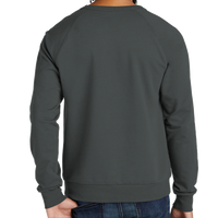 AllMade Unisex Organic French Terry Crewneck Sweatshirt, Terrain Grey, Back view