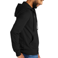 AllMade Unisex Organic French Terry Full Zip Hoodie, Deep Black, Right Sleeve view