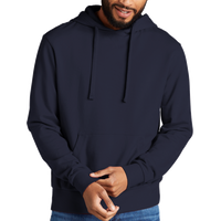 AllMade Unisex Organic French Terry Pullover Hoodie, Night Sky Navy, Front view