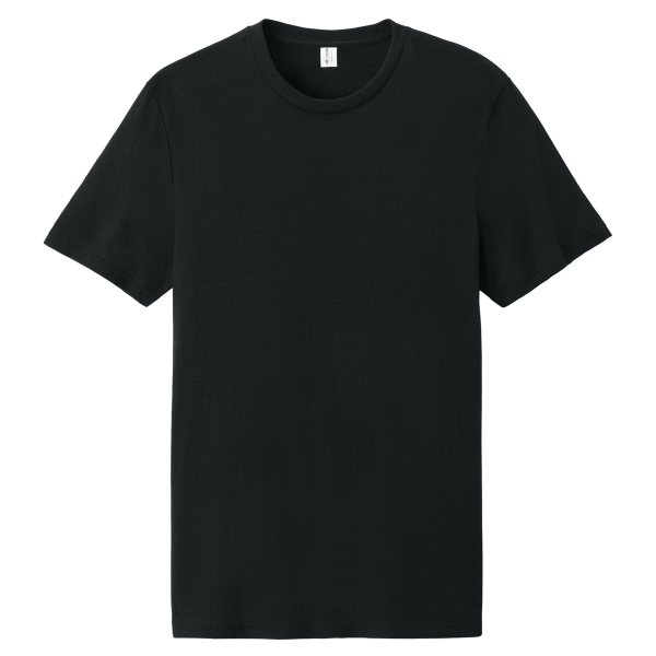 AllMade Unisex Recycled Blend Tee, Deep Black, Front view