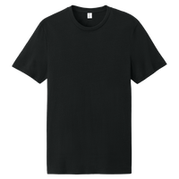 AllMade Unisex Recycled Blend Tee, Deep Black, Front view