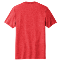 AllMade Unisex Recycled Blend Tee, Reclaimed Red Heather, Back view