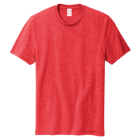 AllMade Unisex Recycled Blend Tee, Reclaimed Red Heather, Front view