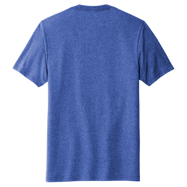 AllMade Unisex Recycled Blend Tee, Reused Royal Heather, Back view