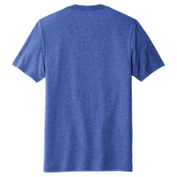 AllMade Unisex Recycled Blend Tee, Reused Royal Heather, Back view