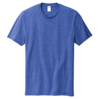 AllMade Unisex Recycled Blend Tee, Reused Royal Heather, Front view
