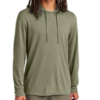 AllMade Unisex Tri Blend Hoodie Tee, Olive You Green, Front view