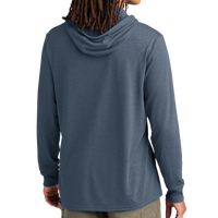 AllMade Unisex Tri Blend Hoodie Tee, Rebel Blue, Back view