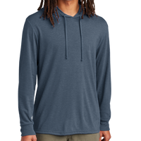 AllMade Unisex Tri Blend Hoodie Tee, Rebel Blue, Front view