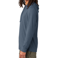 AllMade Unisex Tri Blend Hoodie Tee, Rebel Blue, Left Sleeve view