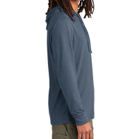 AllMade Unisex Tri Blend Hoodie Tee, Rebel Blue, Right Sleeve view