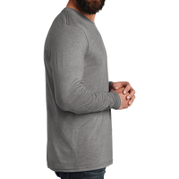 AllMade Unisex Tri Blend Long Sleeve Tee, Aluminum Grey, Right Sleeve view