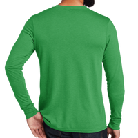 AllMade Unisex Tri Blend Long Sleeve Tee, Enviro Green, Back view