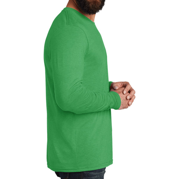 AllMade Unisex Tri Blend Long Sleeve Tee, Enviro Green, Right Sleeve view