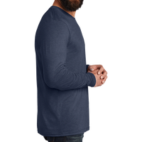 AllMade Unisex Tri Blend Long Sleeve Tee, Rebel Blue, Right Sleeve view