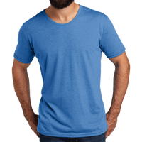 AllMade Unisex Tri Blend Tee, Azure Blue, Front view