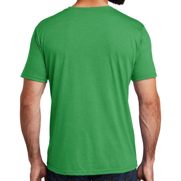 AllMade Unisex Tri Blend Tee, Enviro Green, Back view
