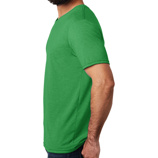 AllMade Unisex Tri Blend Tee, Enviro Green, Left Sleeve view