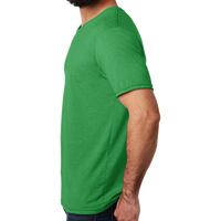 AllMade Unisex Tri Blend Tee, Enviro Green, Left Sleeve view