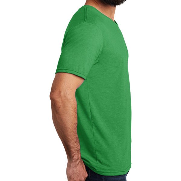 AllMade Unisex Tri Blend Tee, Enviro Green, Right Sleeve view