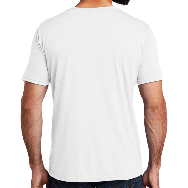 AllMade Unisex Tri Blend Tee, Fairly White, Back view