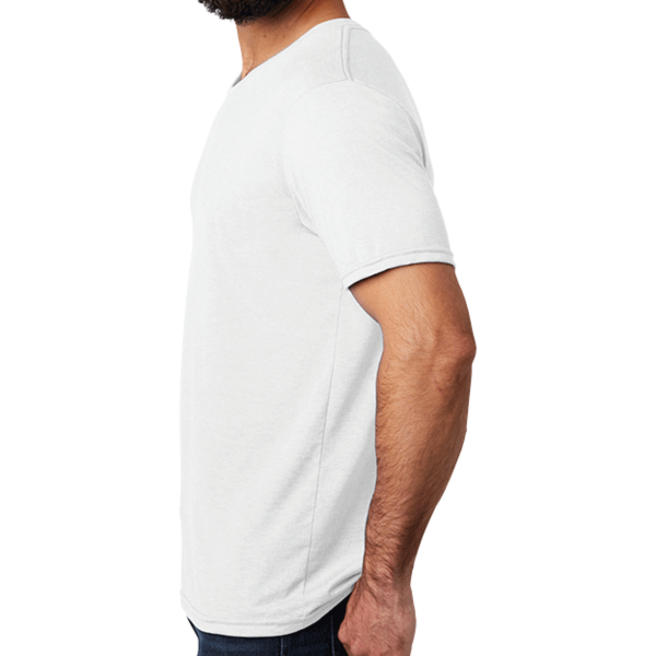 AllMade Unisex Tri Blend Tee, Fairly White, Left Sleeve view