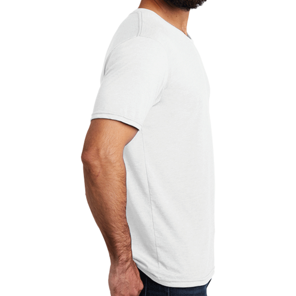 AllMade Unisex Tri Blend Tee, Fairly White, Right Sleeve view