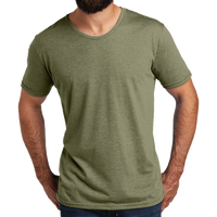 AllMade Unisex Tri Blend Tee, Olive You Green, Front view