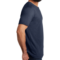 AllMade Unisex Tri Blend Tee, Rebel Blue, Right Sleeve view