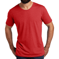 AllMade Unisex Tri Blend Tee, Rise Up Red, Front view