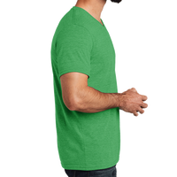 AllMade Unisex Tri Blend V Neck Tee, Enviro Green, Right Sleeve view