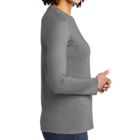 AllMade Women's Tri Blend Long Sleeve Tee, Aluminum Grey, Right Sleeve view