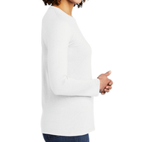AllMade Women's Tri Blend Long Sleeve Tee, Fairly White, Right Sleeve view