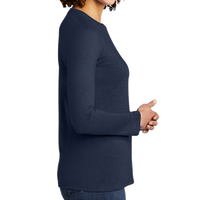 AllMade Women's Tri Blend Long Sleeve Tee, Rebel Blue, Right Sleeve view